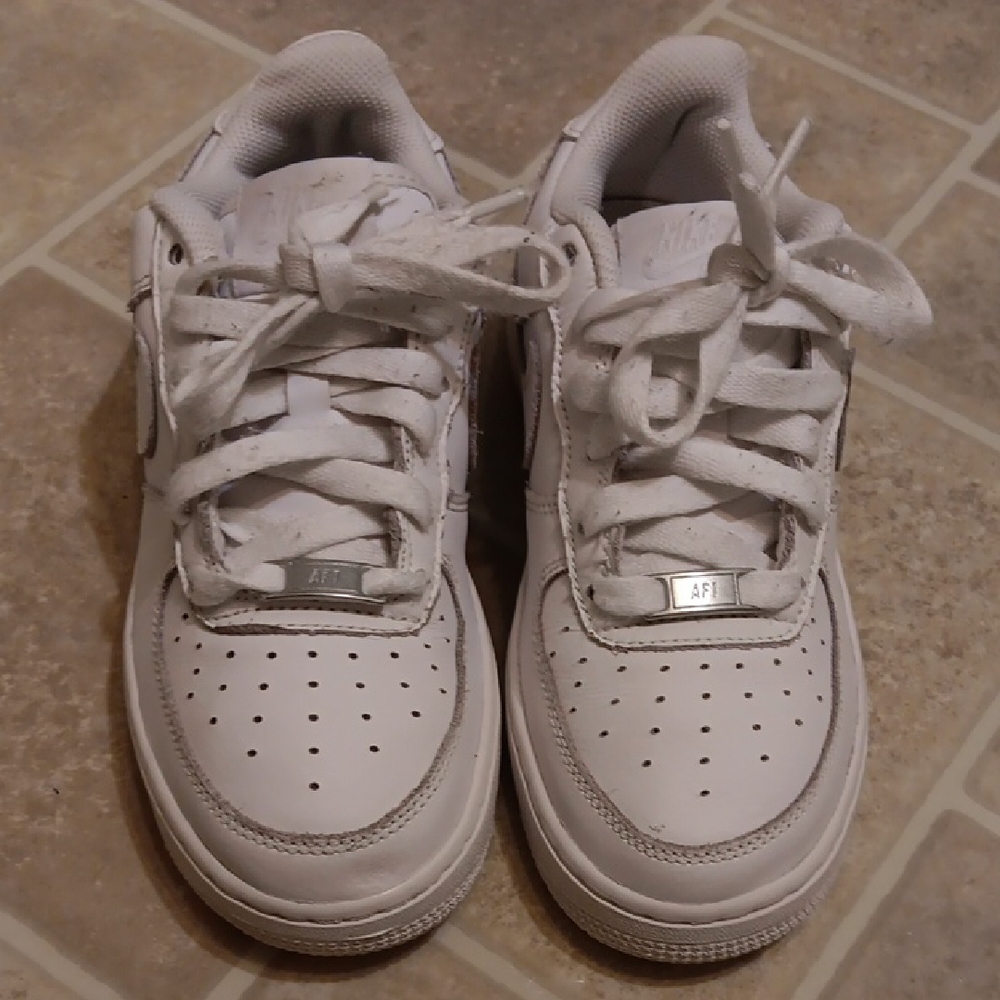 Nike Air Force Ones. Size 4.5 Youth. All White Color